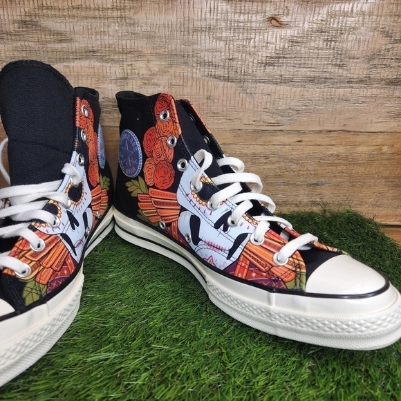 New Converse Shoes Chuck 70 High 'Dia De Los Muertos' 173112C - Picture 8 of 10
